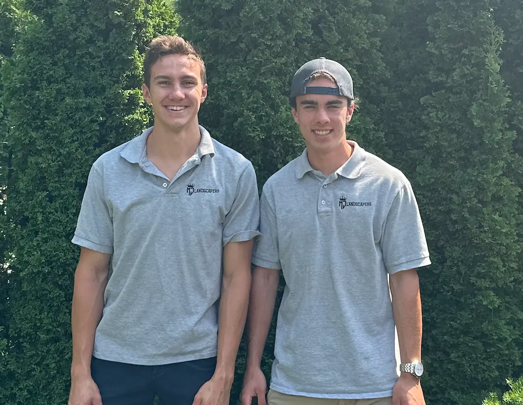 Jase Lachowiez and Michael Lakatos, co-founders of MJ Landscapers